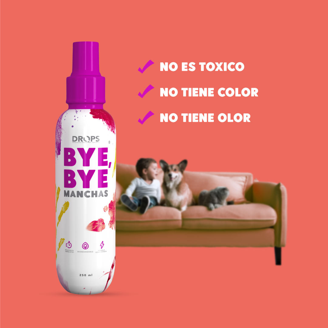 Kit 2 quitamanchas Bye Bye y 3 limpiador de pisos