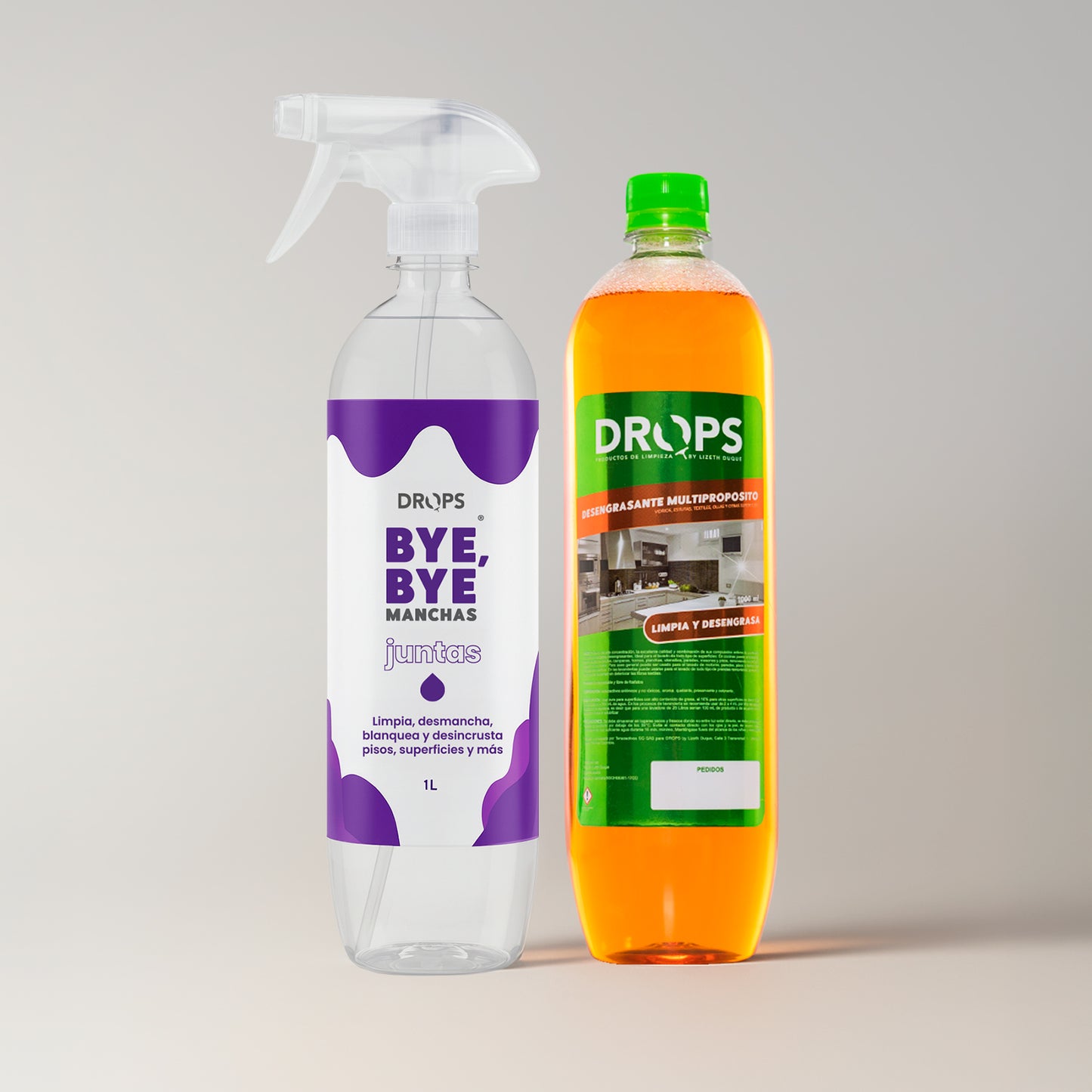 Kit Drops - Desmanchador de Juntas + Desengrasante Multipropósito