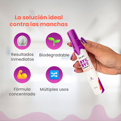 Kit Drops - Desengrasante Multipropósito + 2 Quitamanchas BYE BYE 50 mL